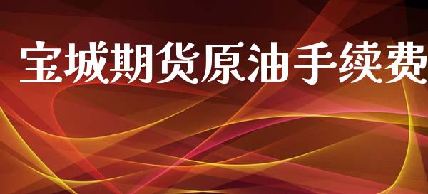 宝城期货原油手续费_https://www.dong10.com_期货_第1张