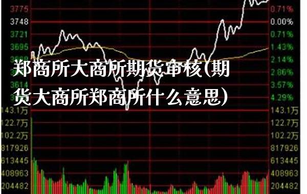郑商所大商所期货审核(期货大商所郑商所什么意思)_https://www.dong10.com_期货_第1张