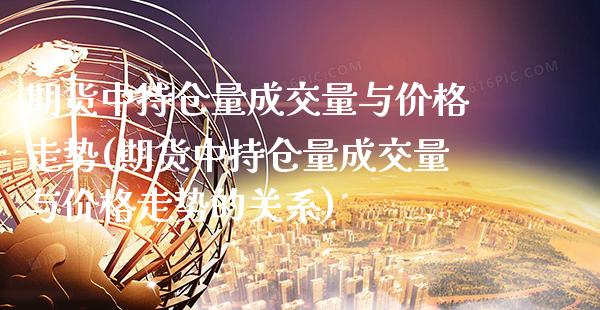 期货中持仓量成交量与价格走势(期货中持仓量成交量与价格走势的关系)_https://www.dong10.com_期货_第1张