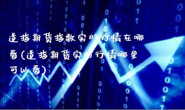 道指期货指数实时行情在哪看(道指期货实时行情哪里可以看)_https://www.dong10.com_期货_第1张