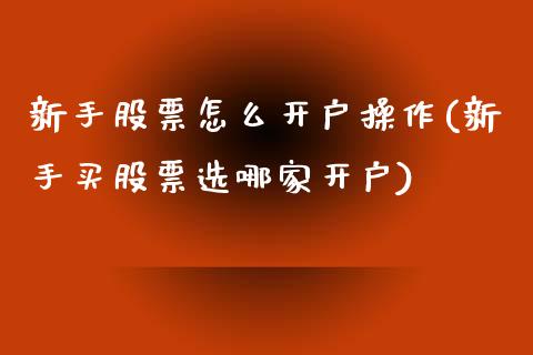 新手股票怎么开户操作(新手买股票选哪家开户)_https://www.dong10.com_期货_第1张