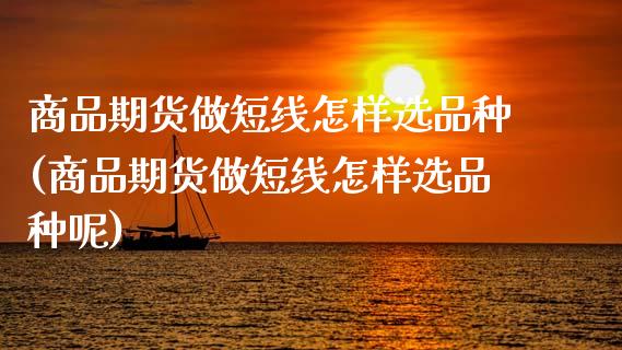 商品期货做短线怎样选品种(商品期货做短线怎样选品种呢)_https://www.dong10.com_期货_第1张