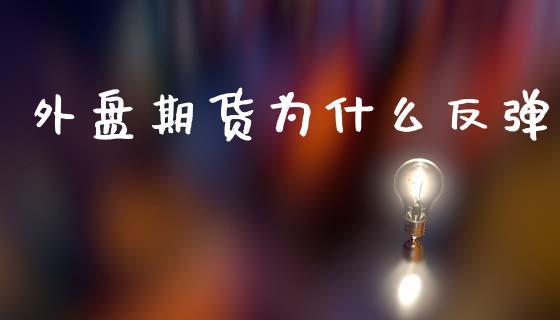 外盘期货为什么反弹_https://www.dong10.com_期货_第1张