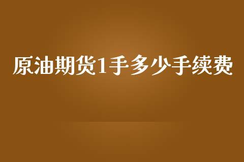 原油期货1手多少手续费_https://www.dong10.com_期货_第1张