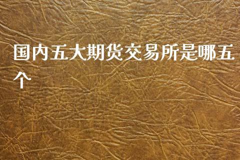 国内五大期货交易所是哪五个_https://www.dong10.com_期货_第1张
