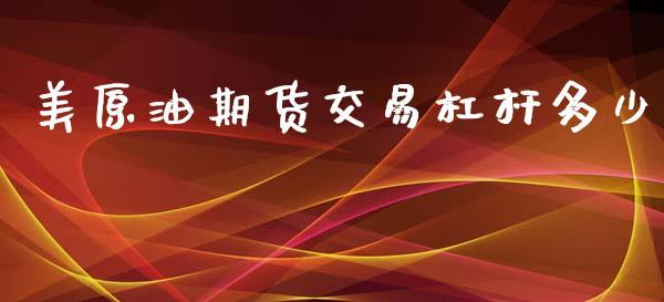 美原油期货交易杠杆多少_https://www.dong10.com_期货_第1张