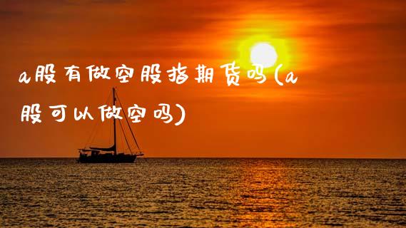 a股有做空股指期货吗(a股可以做空吗)_https://www.dong10.com_期货_第1张