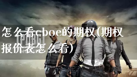 怎么看cboe的期权(期权报价表怎么看)_https://www.dong10.com_期货_第1张