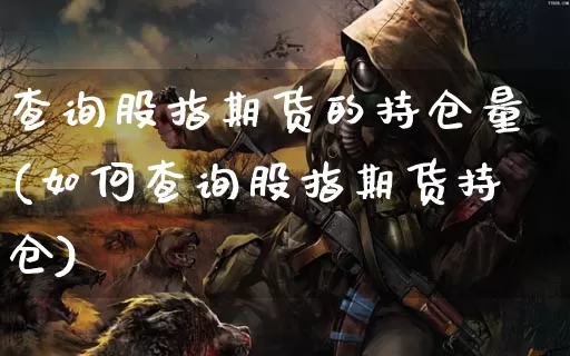 查询股指期货的持仓量(如何查询股指期货持仓)_https://www.dong10.com_期货_第1张
